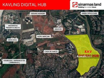 Kavling Komersial Digital Hub Pusat Digital & Teknologi sebelah The Breeze