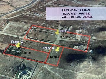 VENTA TERRENOS EN VALLE DE LAS PALMAS -  TIJUANA-TECATE