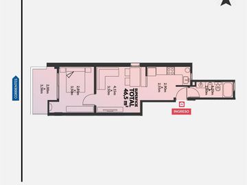 Departamento monoambiente en venta en Rosario