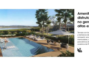 Apartamento 2 dormitorios con terraza en Punta del  Este, Playa Mansa parada 39