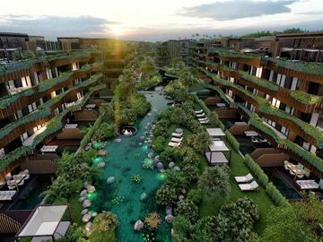 Departamento con areas comunes rodeadas de naturaleza, cerca de la playa  Tulum