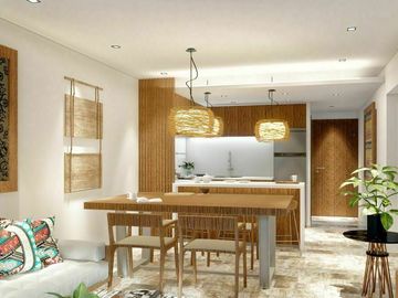 Departamento con areas comunes rodeadas de naturaleza, cerca de la playa  Tulum