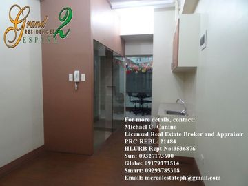 1 Bedrooom Condo Upgraded Studio Unit Grand Residences Espan
