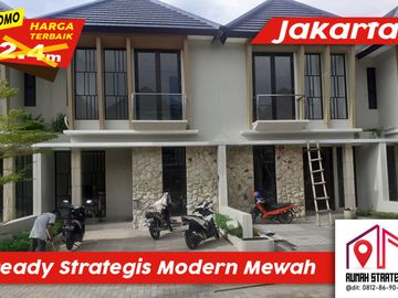 Ready Townhouse Strategis Hook Luas Modern Pondok Bambu Jakarta