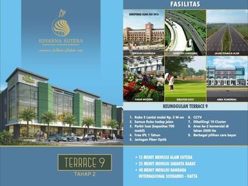 Ruko Terrace 9 Kawasan Strategis Bebas Banjir di Suvarna Sutera
