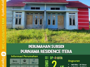 Rumah subsidi angsuran Free di Natar