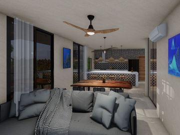 Penthouse con alberca privada, roof top con alberca y asador, area de hamacas, p