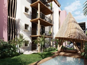 Penthouse con alberca privada, roof top con alberca y asador, area de hamacas, p