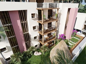 Penthouse con alberca privada, roof top con alberca y asador, area de hamacas, p