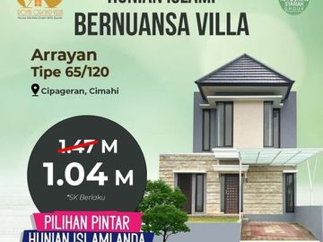 READY STOCK SISA 1 UNIT LAGI Rumah Villa Sejuk Asri di Kawasan Bandung Utara.