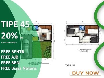Lokasi Mantul 2 Lantai Tipe 45/77 Rumah Bisa KPR