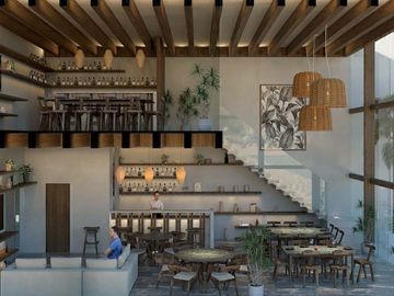 Condominio cerca del mar con terraza, asador y barra de entretenimiento