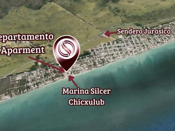 Condominio cerca del mar con terraza, asador y barra de entretenimiento