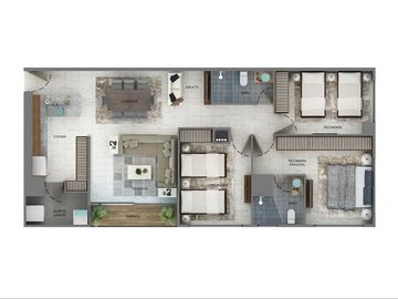 Departamento Venta Torres Bulevares Norte Tlalnepantla