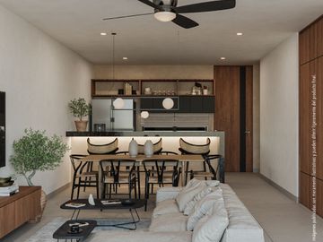 Departamento en venta en Mérida, Ukana, Tixcuytun ( Torre 1 Mod D)