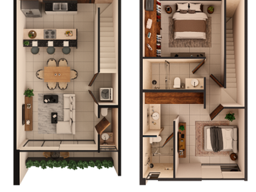 Departamento en venta en Mérida, Ukana, Tixcuytun ( Torre 1 Mod D)