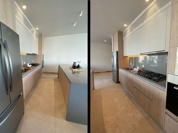 Penthouse con vista al mar, jardín y terraza privados, cuenta con 4 recamaras