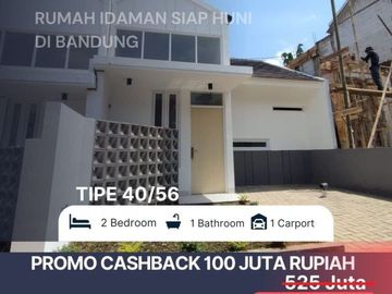 Rumah Siap Huni 400 jutaan dekat tol pasteur