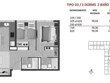 Departamento en venta de 1 dorm. en Ñuñoa