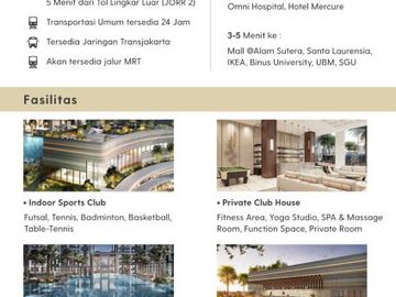 The Venetian Kingland Hunian 3 Bedroom Harga Murah di Serpong Tangerang