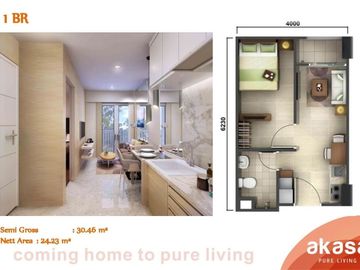 Apartemen Studio Siap Huni Akasa di BSD City