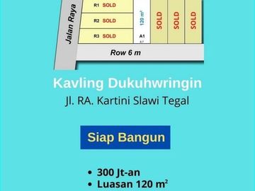 Kavling Cocok Bangun Kost: 2 Jt-an, Slawi-Tegal
