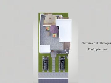 Villa con terraza y vista panorámica, Casa club, amenidades, El tezal, en venta.