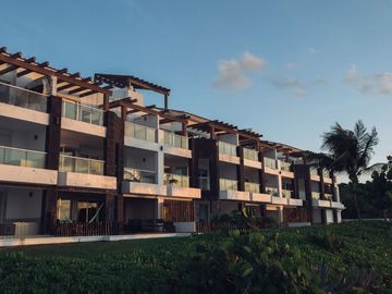 Departamento frente al mar, jacuzzi privado, en residencial privado con amenidad