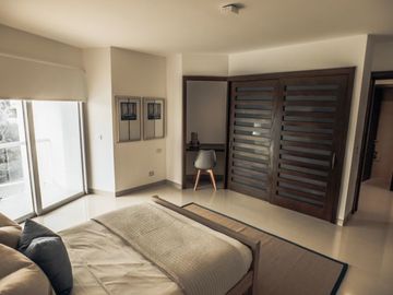 Departamento frente al mar, jacuzzi privado, en residencial privado con amenidad