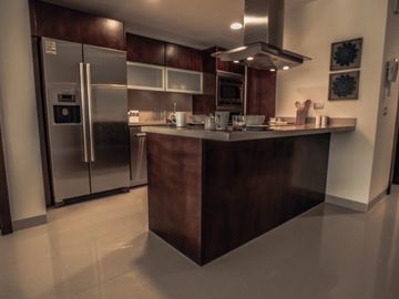 Departamento frente al mar, jacuzzi privado, en residencial privado con amenidad