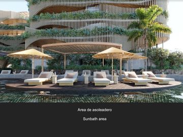 Penthouse vista al mar, terraza privada de 196 m2, alberca frente al mar, diseño