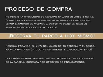 Parcelas 5000 m2 en en Venta en Talca Loteo 3 Reinas