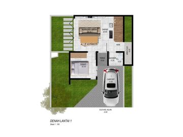 Rumah mewah dijualk murah cantik rasa villa sejuk asri di Bintaro dkt BSD MALL