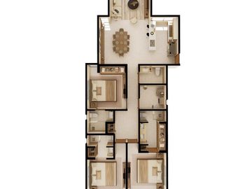 DEPARTAMENTO EN VENTA EN SANTA GERTRUDIS COPÓ EN EL NORTE DE MÉRIDA YUCATÁN