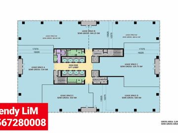 OFFICE SPACE STRATEGIS at GATOT SUBROTO CENTENNIAL TOWER 222sqm (DISEWA)