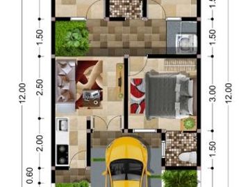 Rumah minimalis cantik siap bangun dekat kampus Mercubuana
