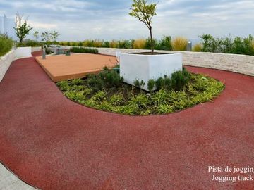 Apartamento con spa, cine, skybar, alberca, pista de jogging, gimnasio, huerto u