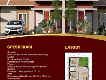 Dijual Rumah Cluster Konsep Minimalis di Cijeruk Bogor Jawa Barat