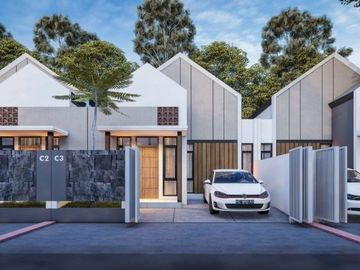 RUMAH KONSEP SKANDINAVIAN DI JOGJA BARAT KAWASAN RAMAI