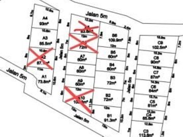 Kavling tanah di Kedung mundu, 70 meter ke jl.raya