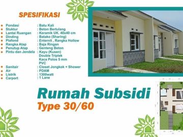 Rumah Subsidi Ready Stock dkt Indotaise Cikampek Karawang