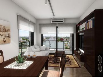 Venta Departamento. 1 AMBIENTES Villa Urquiza. piscina .Amenities.