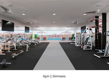 Departamento con casa club y alberca, gimnasio, centro de negocios, pool bar