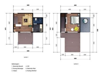 di Jual Rumah Kebun Minimalis Konsep Villa di Gowa