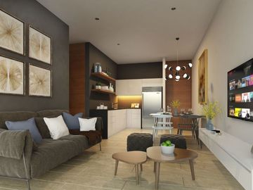 Departamento a 400 metros del mar amenidades de lujo, en venta Playa del Carmen.