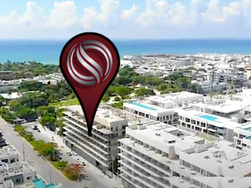 Departamento a 400 metros del mar amenidades de lujo, en venta Playa del Carmen.