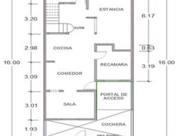 Casa en VENTA de 4 Recamaras una en la Planta Baja, en Los Portales, Sector Palmito, Barrancos, Pemex