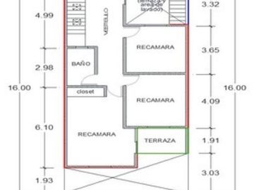 Casa en VENTA de 4 Recamaras una en la Planta Baja, en Los Portales, Sector Palmito, Barrancos, Pemex