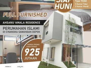 Rumah muslim READY STOCK strategis nyaman di Sawangan Depok