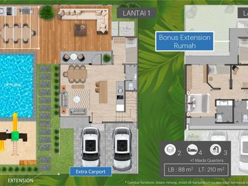 Dijual Hunian 2 Lantai dengan Taman Besar Type Grande Rolling Hills Makassar | 0
